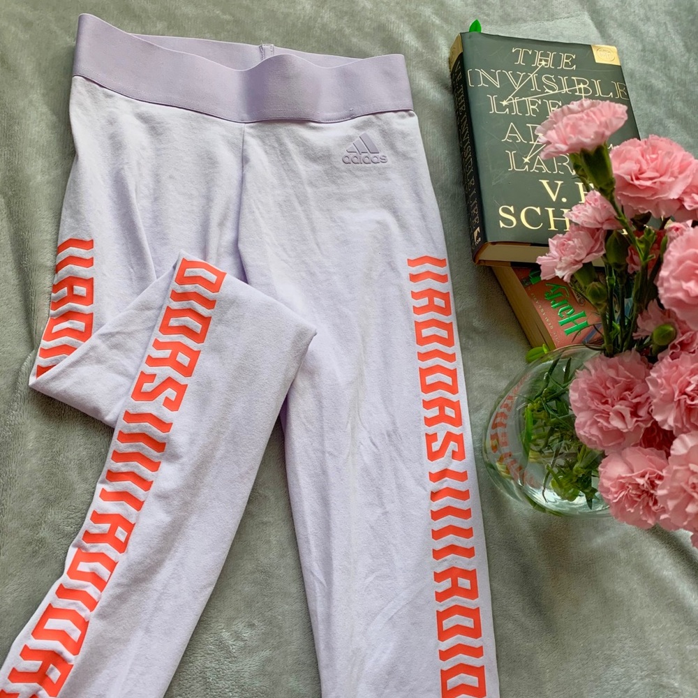 Adidas lilac lounge leggings